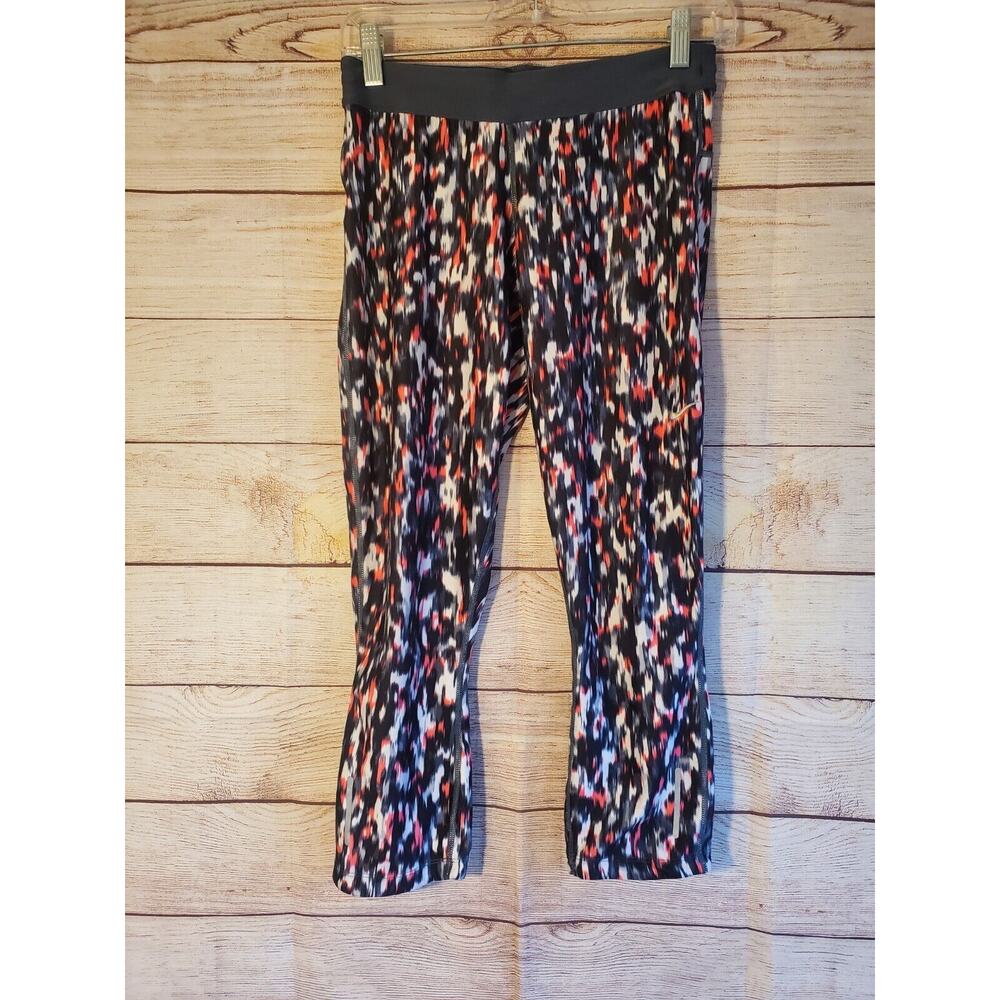 Nike Dri-Fit Women's Pink Active Leggings Running Yoga Capri Crop Size Medium